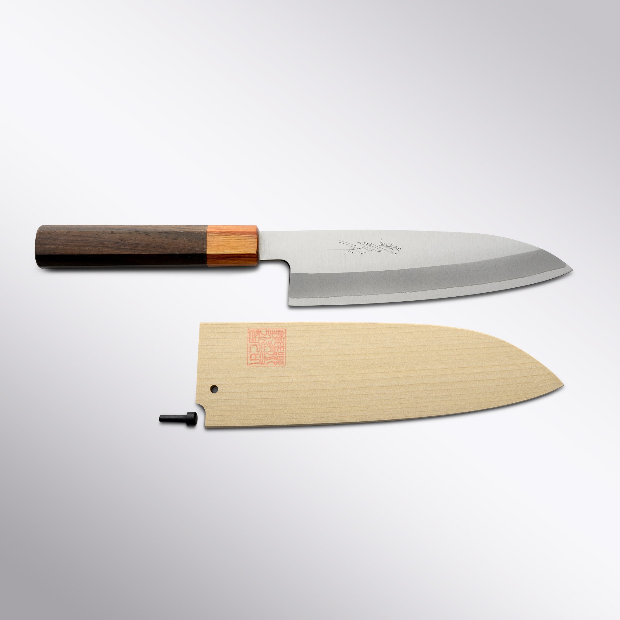 HAP40 Stainless Clad 180mm Santoku Gohumanosuke Yoshihiro - Element Knife Company