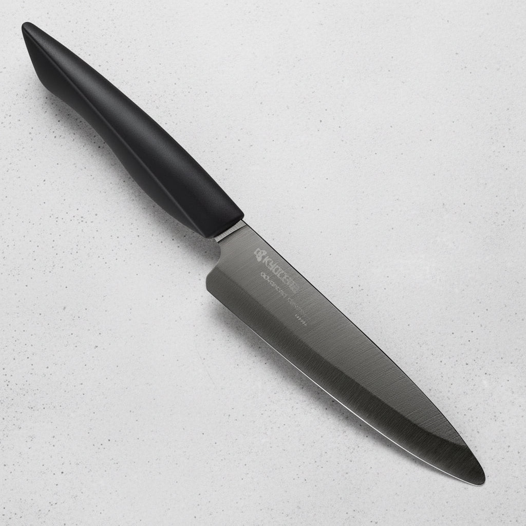 Innovation Black 5 Inch Ceramic Slicing Utility Knife Kyocera - Element Knife Company