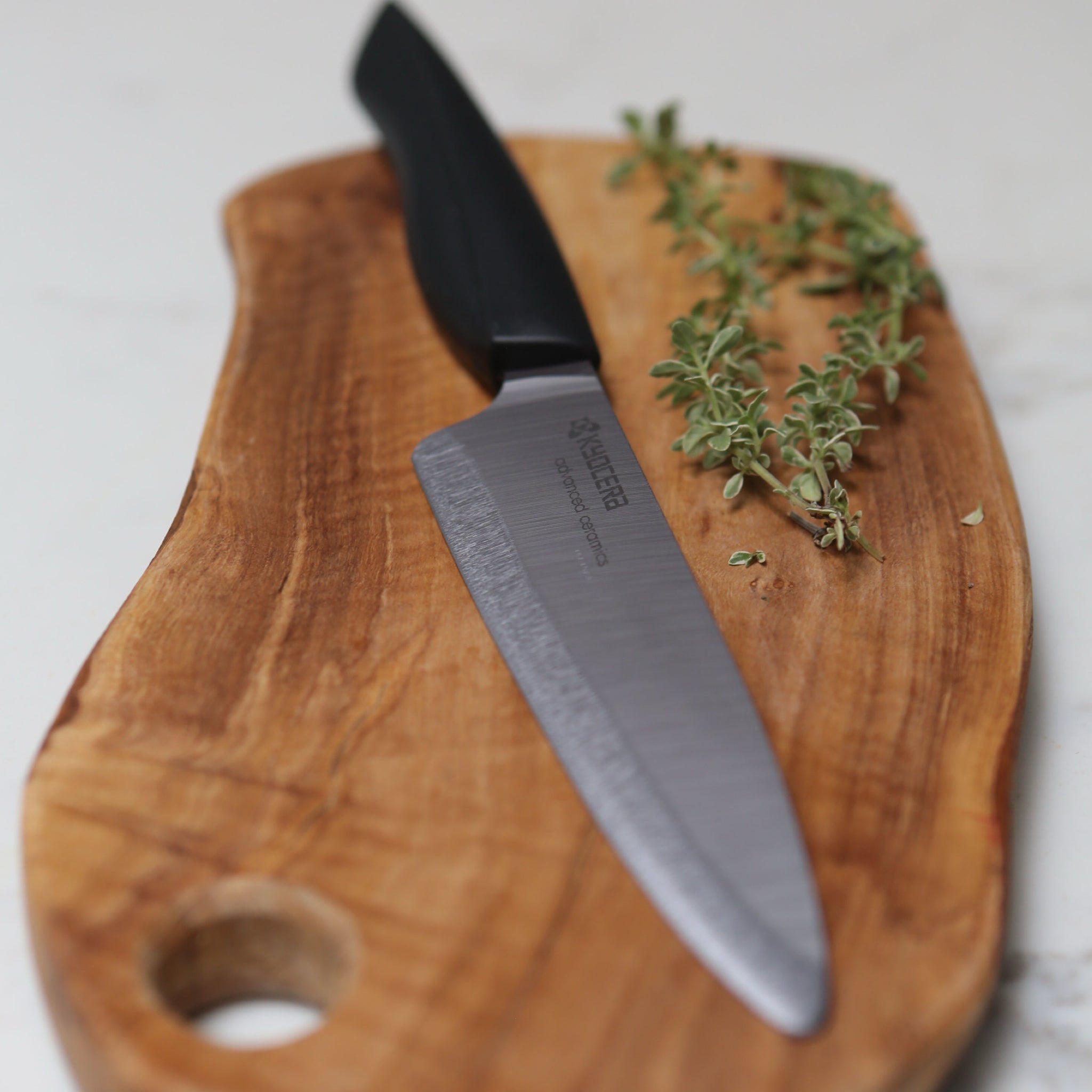 Innovation Black 5 Inch Ceramic Slicing Utility Knife Kyocera - Element Knife Company