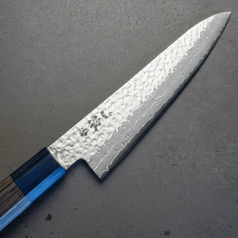 Ittetsu VG - 10 Damascus Tsuchime Gyuto 160mm Ittetsu - Element Knife Company