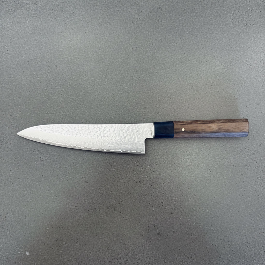 Ittetsu VG - 10 Damascus Tsuchime Gyuto 160mm Ittetsu - Element Knife Company