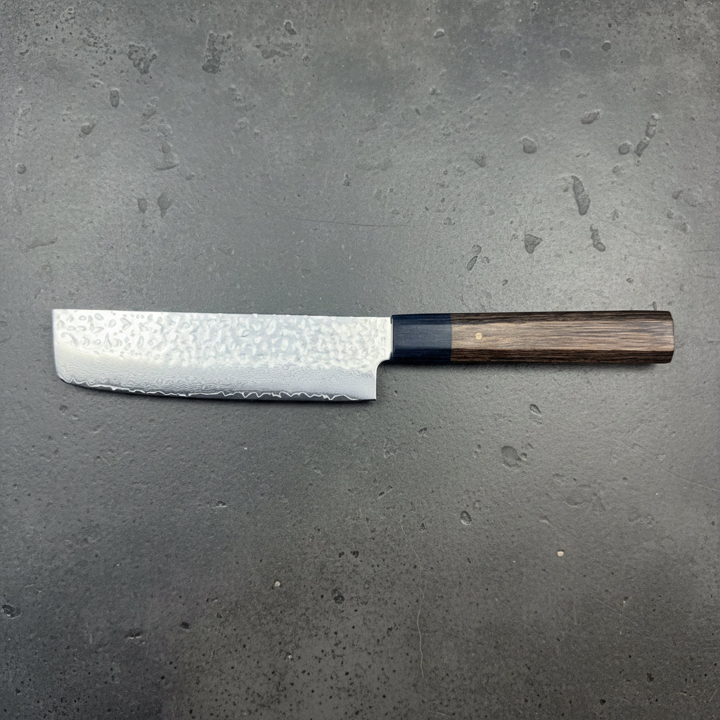 Ittetsu VG - 10 Damascus Tsuchime Nakiri 130mm Ittetsu - Element Knife Company