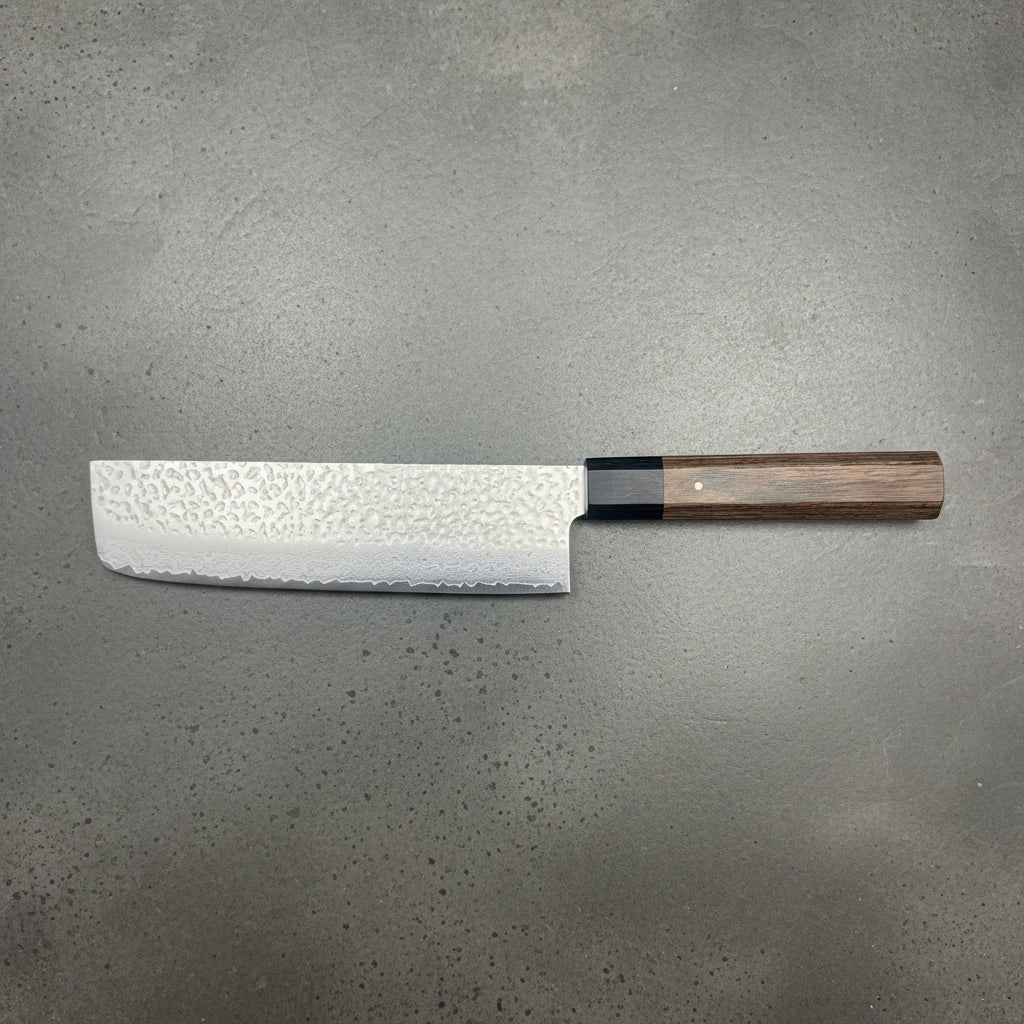 Ittetsu VG - 10 Damascus Tsuchime Nakiri 170mm Ittetsu - Element Knife Company