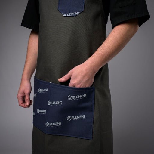 Limited Edition - Element Apron + Cross - Back Union Stitch and Design - Element Knife Company