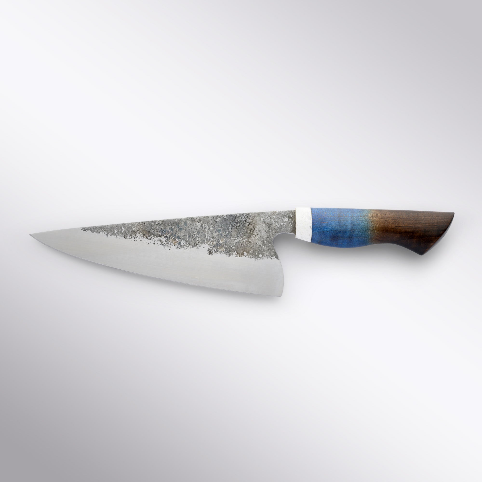 Meola 1084 - Carbon 210mm Chef Knife Metalwork By Meola - Element Knife Company