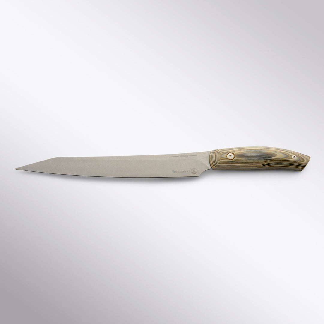 Messermeister Carbon 9 Inch Slicing Knife Front View