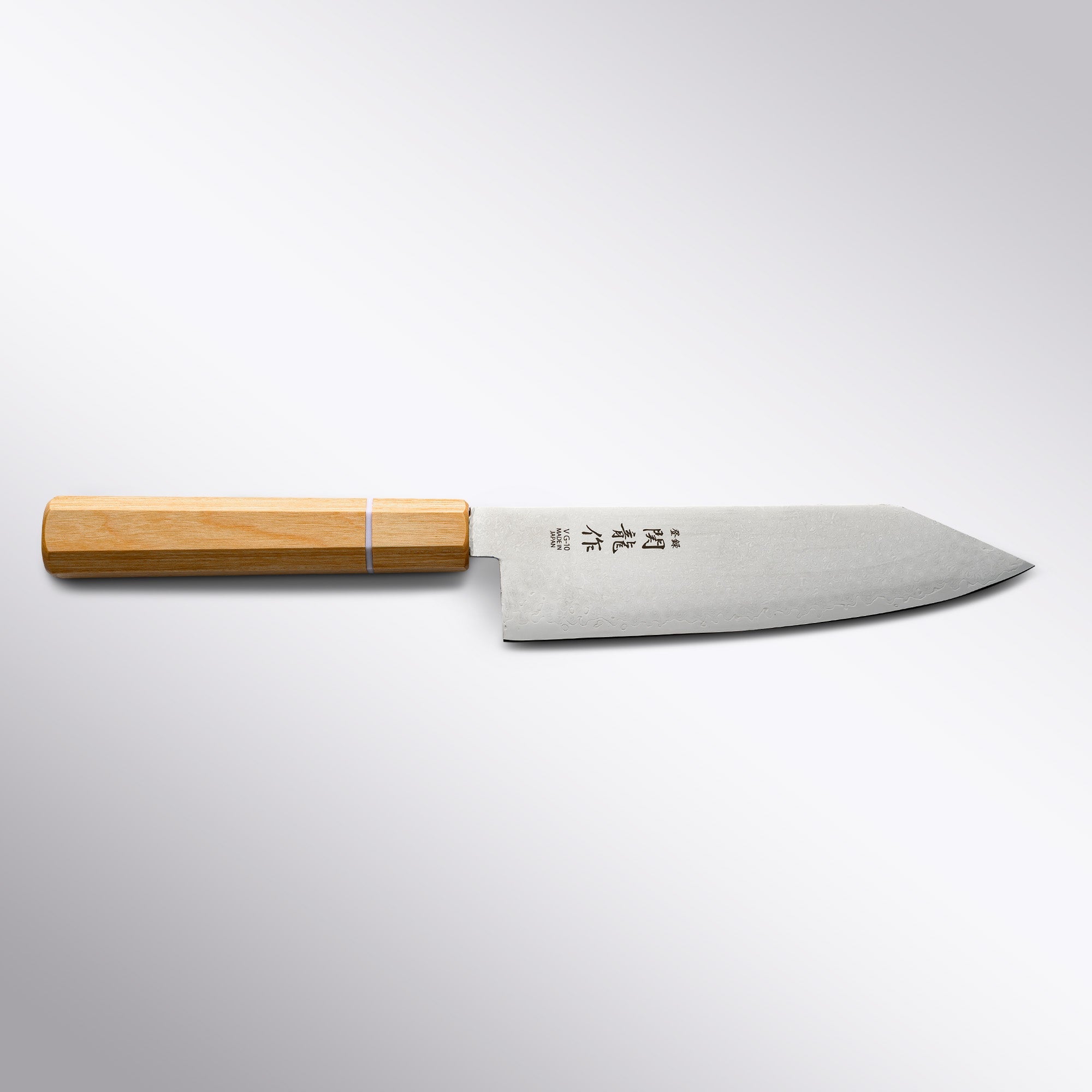 Mokuzai VG - 10 Damascus 180mm Bunka Sekiryu - Element Knife Company