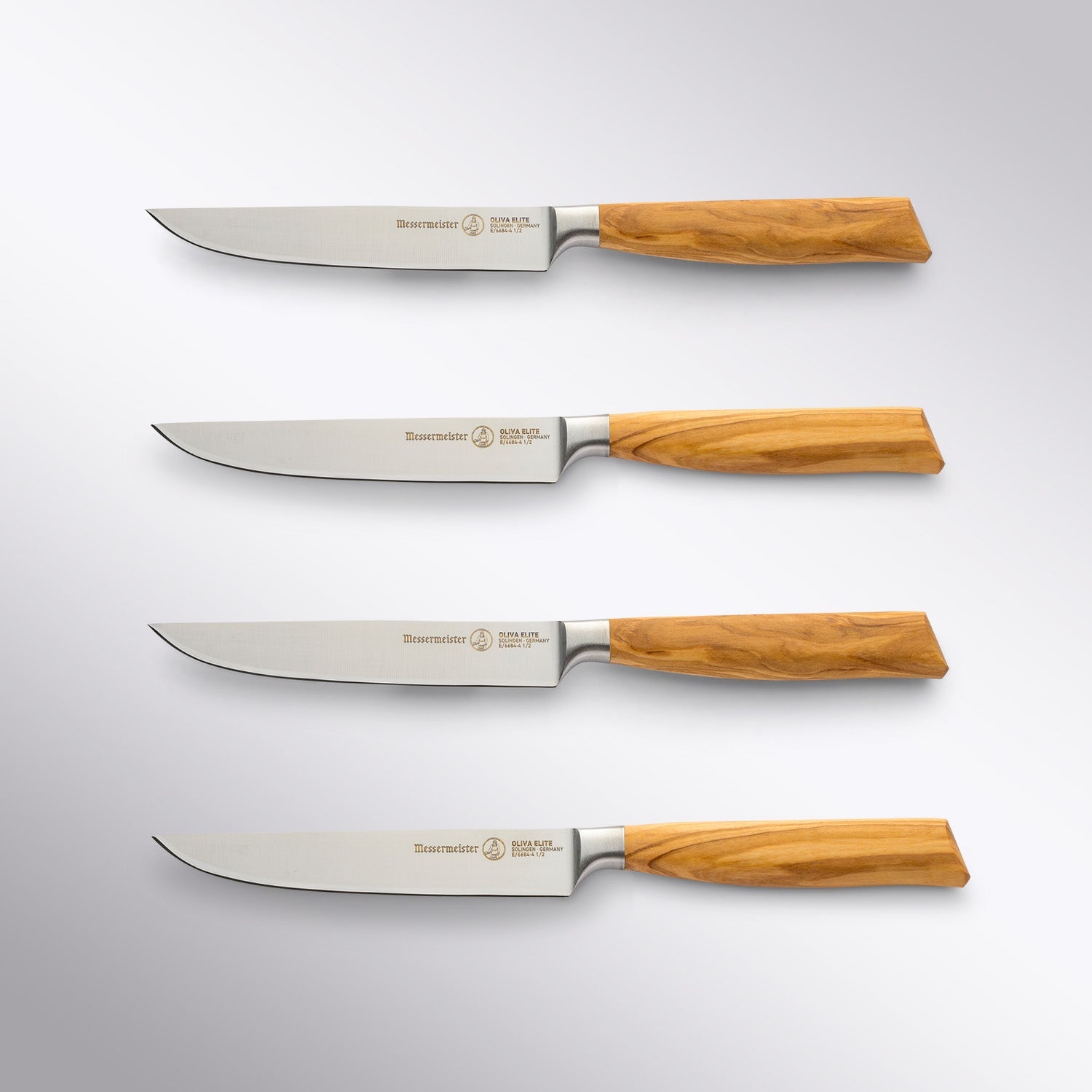 Oliva Elite 4 Piece Steak Knife Set Messermeister - Element Knife Company