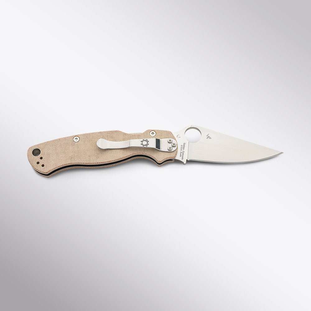 Paramilitary 2 Micarta CruWear Spyderco - Element Knife Company