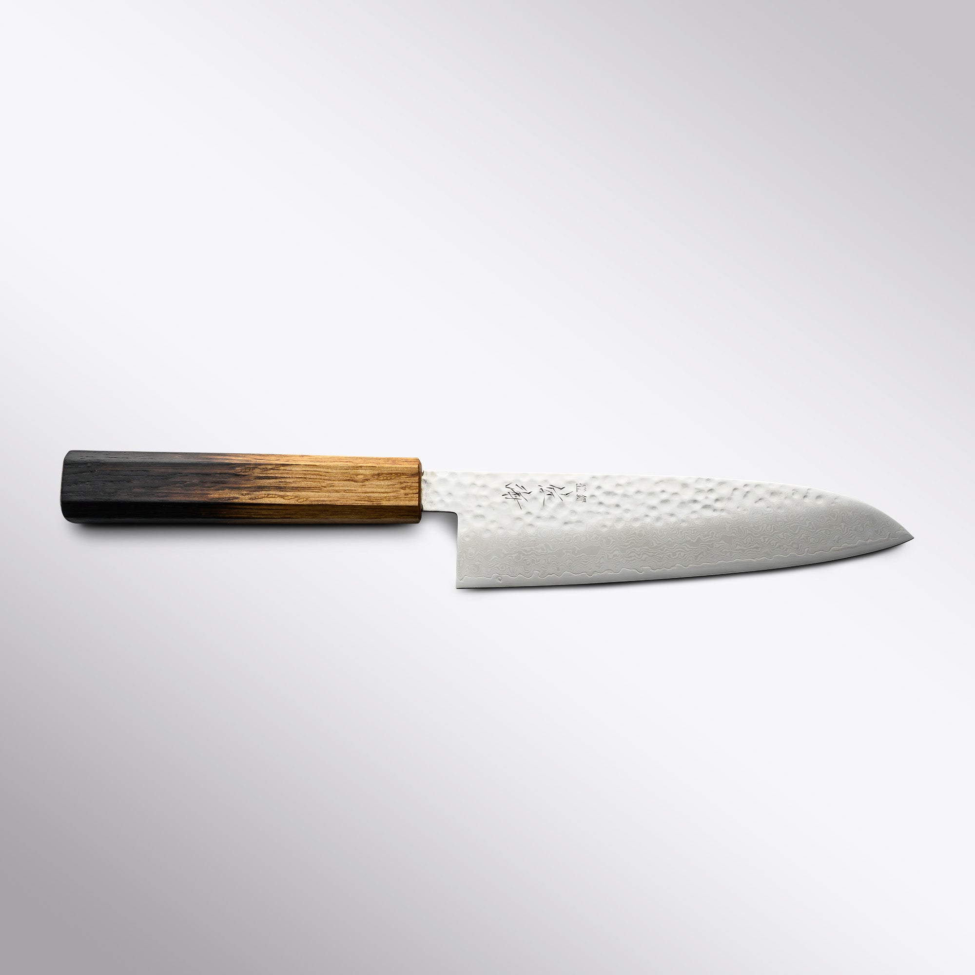 Shikkoku 67 Layer Damascus 170mm Santoku Touroku Sakai - Element Knife Company