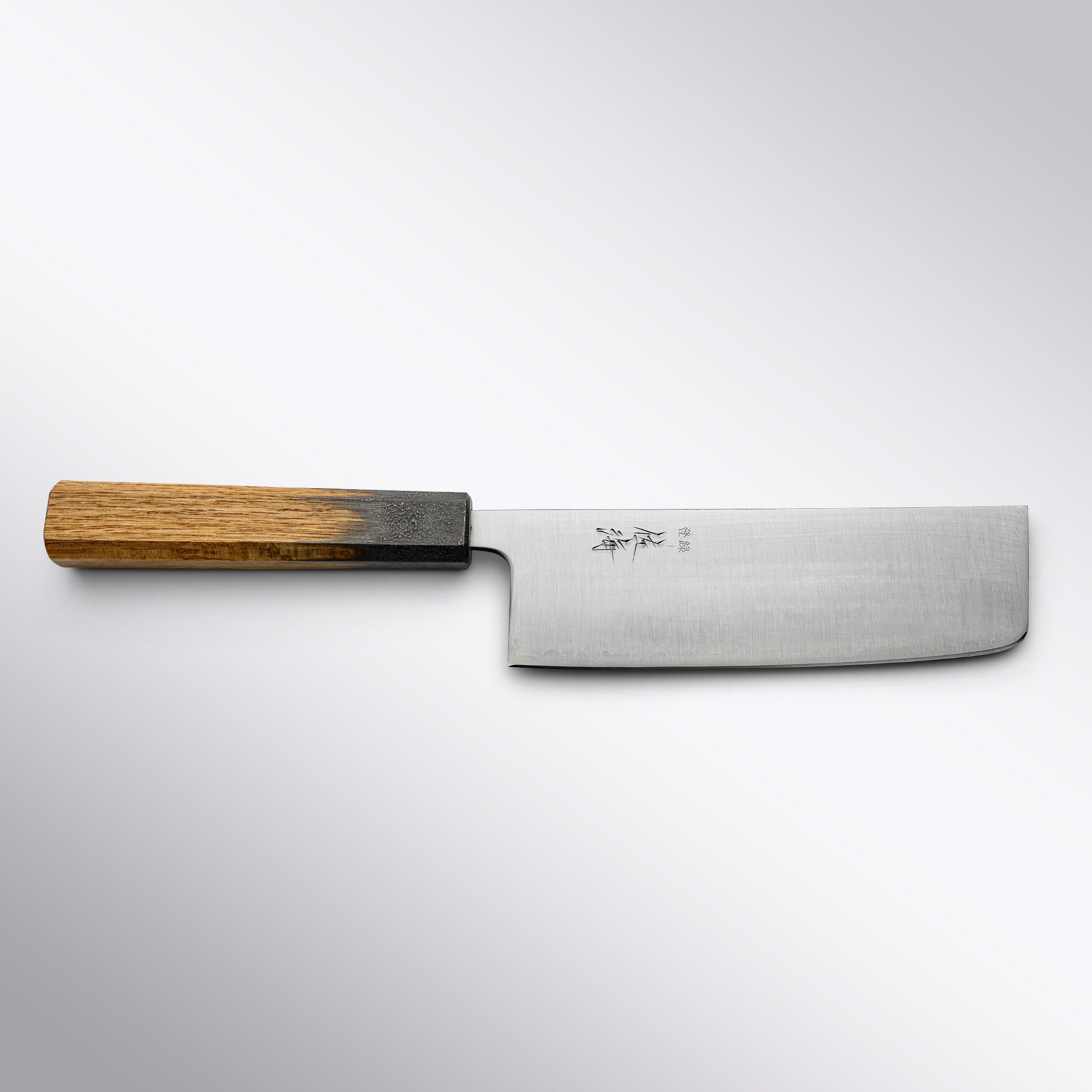 Touroku Sakai Blue Super Stainless Clad Nakiri 165mm Touroku Sakai - Element Knife Company
