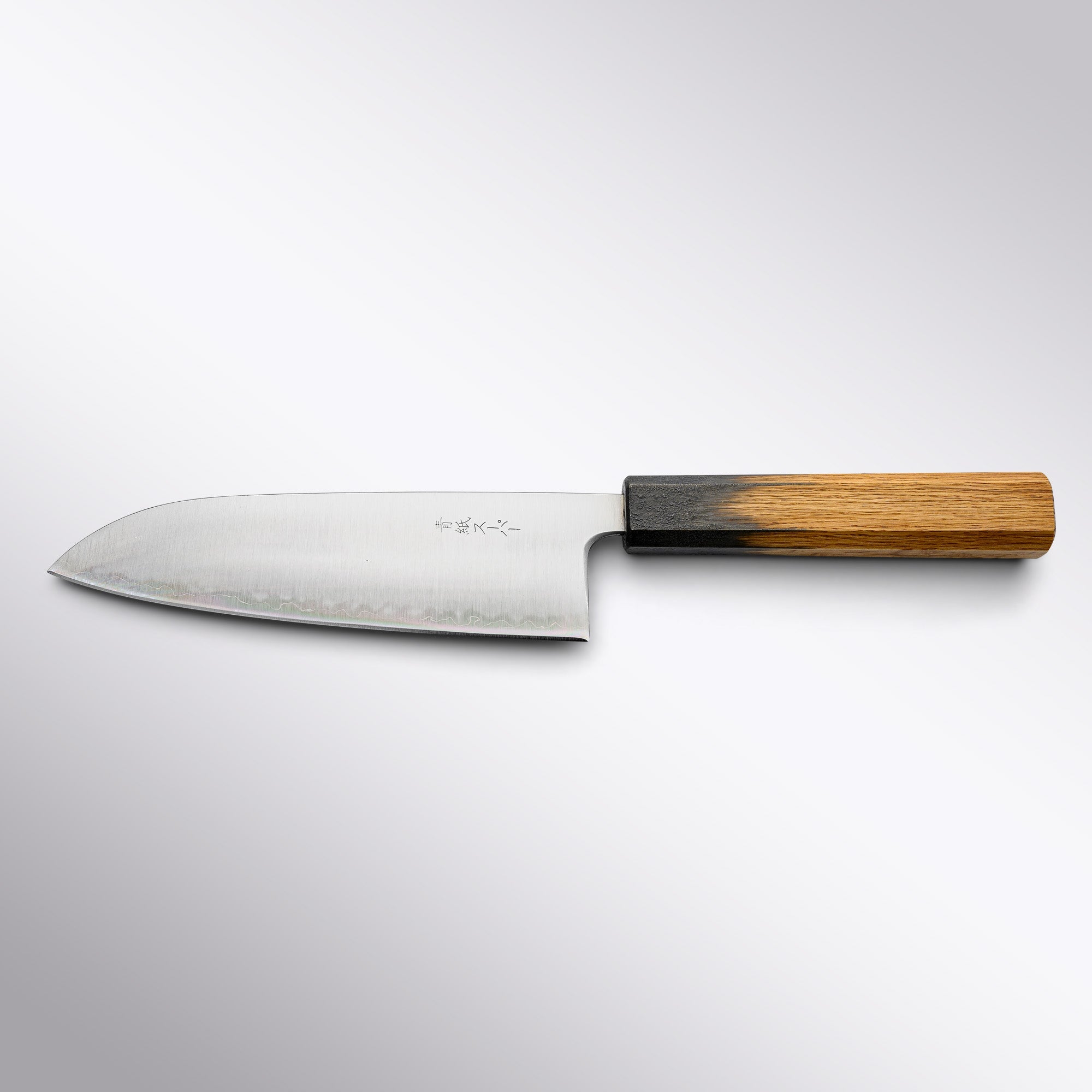 Touroku Sakai Blue Super Stainless Clad Santoku 165mm Touroku Sakai - Element Knife Company
