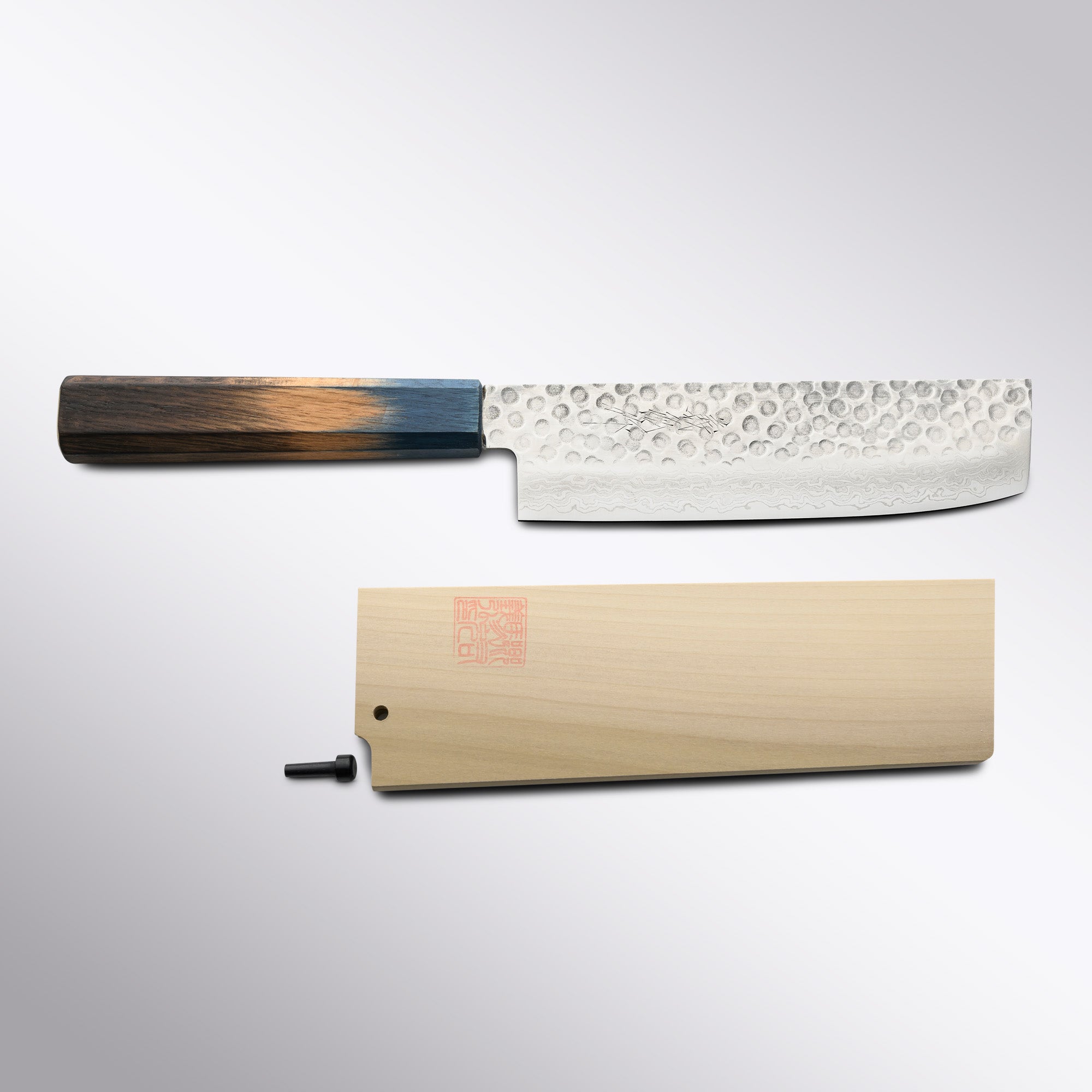 Tsuchime Damascus 160mm Nakiri Gohumanosuke Yoshihiro - Element Knife Company