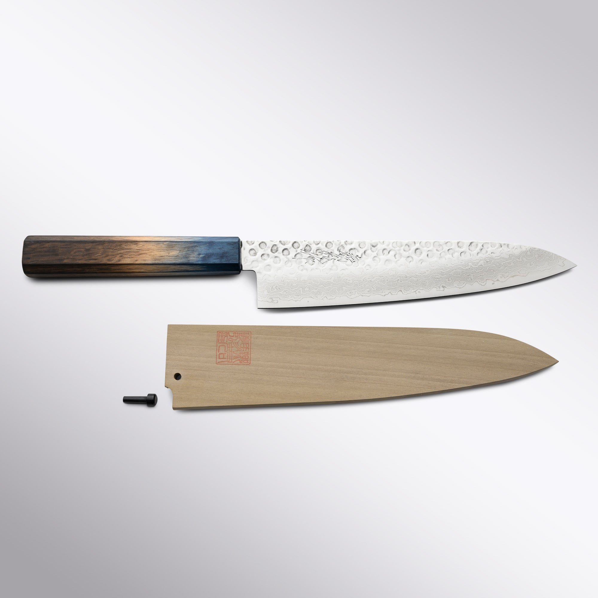 Tsuchime Damascus 210 mm Gyuto Gohumanosuke Yoshihiro - Element Knife Company