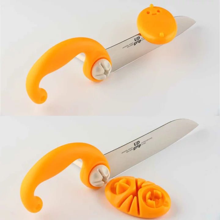 Ukai UD Grip Adjustable Ergonomic 150mm Kitchen Knife – Green Ukai Cutlery - Element Knife Company