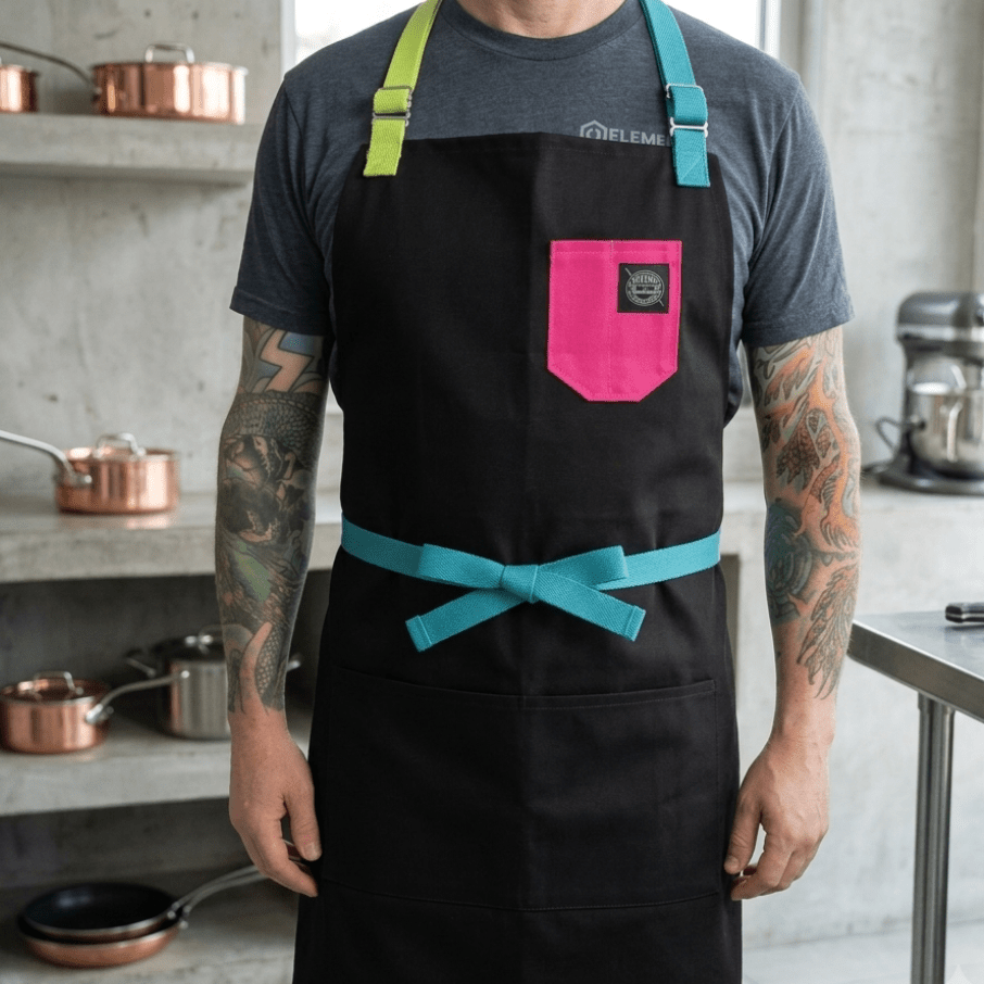 Union Stitch & Design Cotton Canvas 80s Mixtape Pro Bib Apron Union Stitch and Design - Element Knife Company
