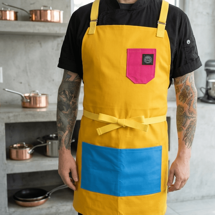 Union Stitch & Design Cotton Canvas 80s Mixtape Pro Bib Apron Union Stitch and Design - Element Knife Company