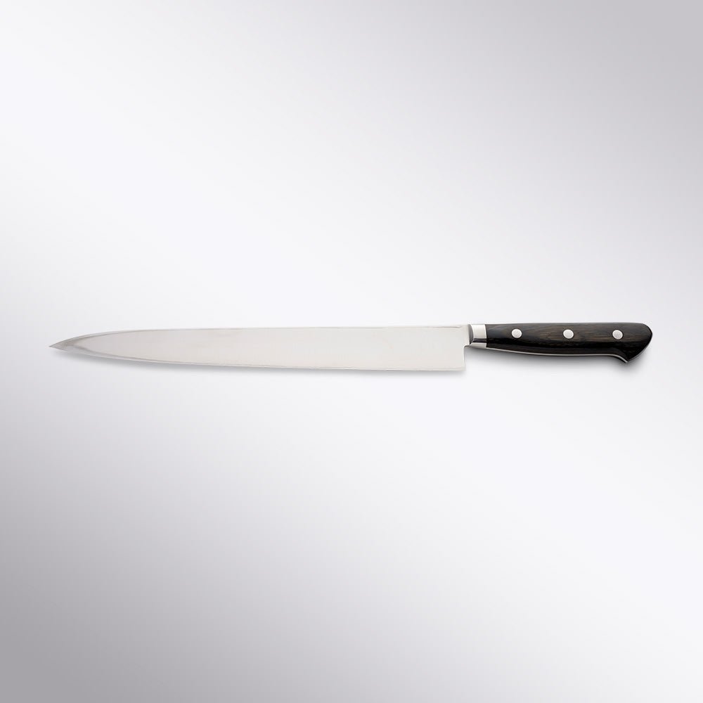 V - Gold Honyaki 300mm Yanagi Kikuichi Cutlery - Element Knife Company