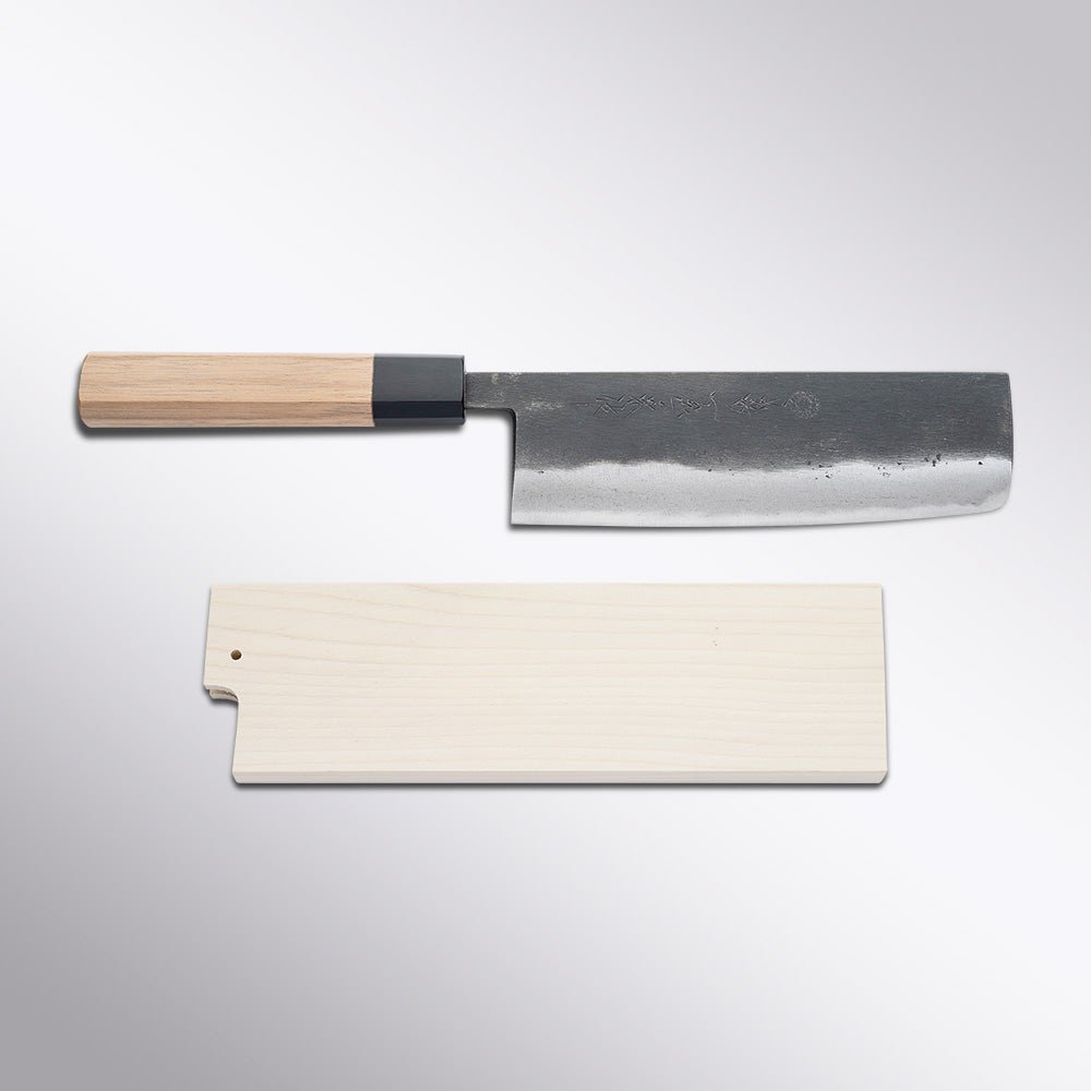 White #2 Kurouchi 160mm Nakiri Kikuichi Cutlery - Element Knife Company