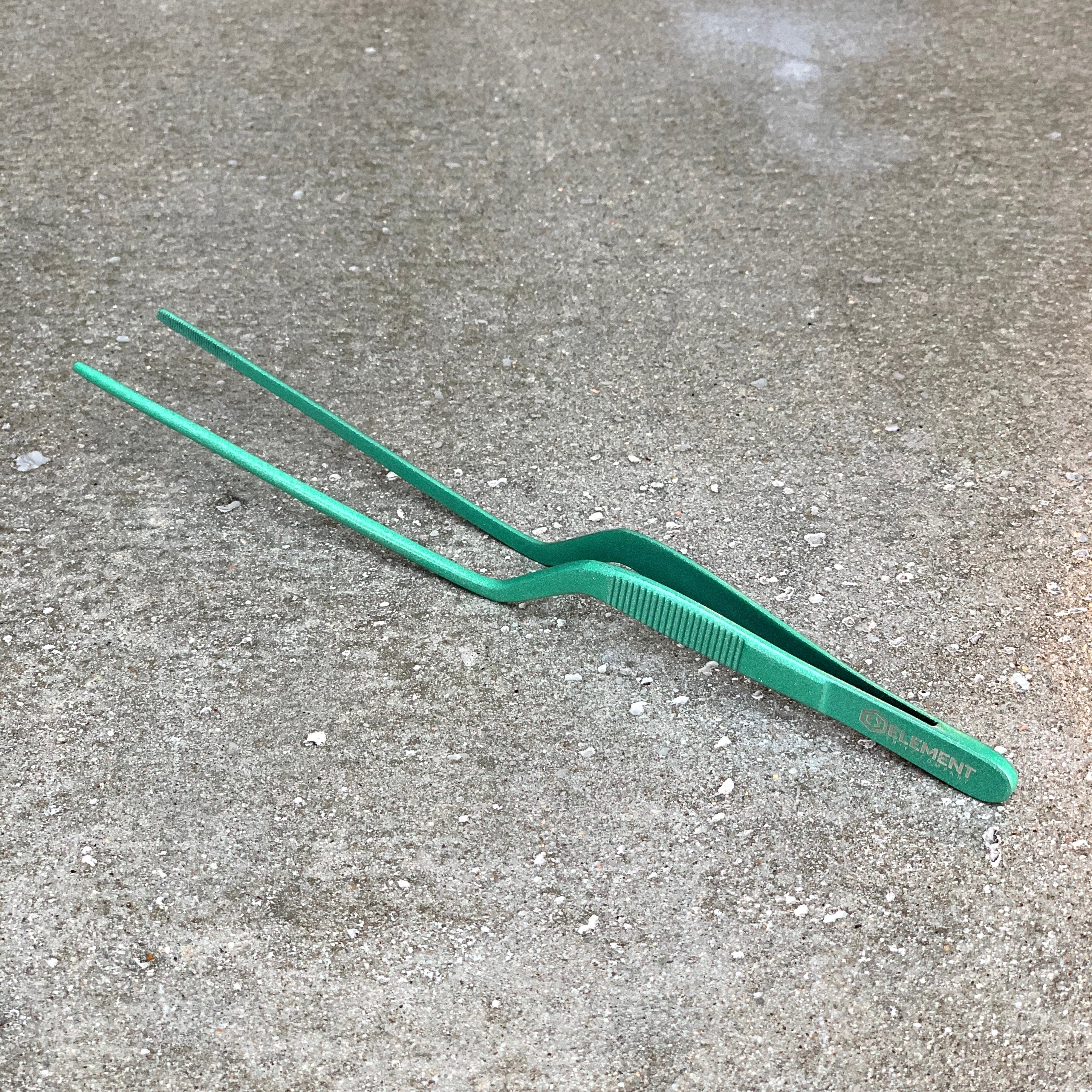 Offset Plating Tweezers 20cm - Emerald
