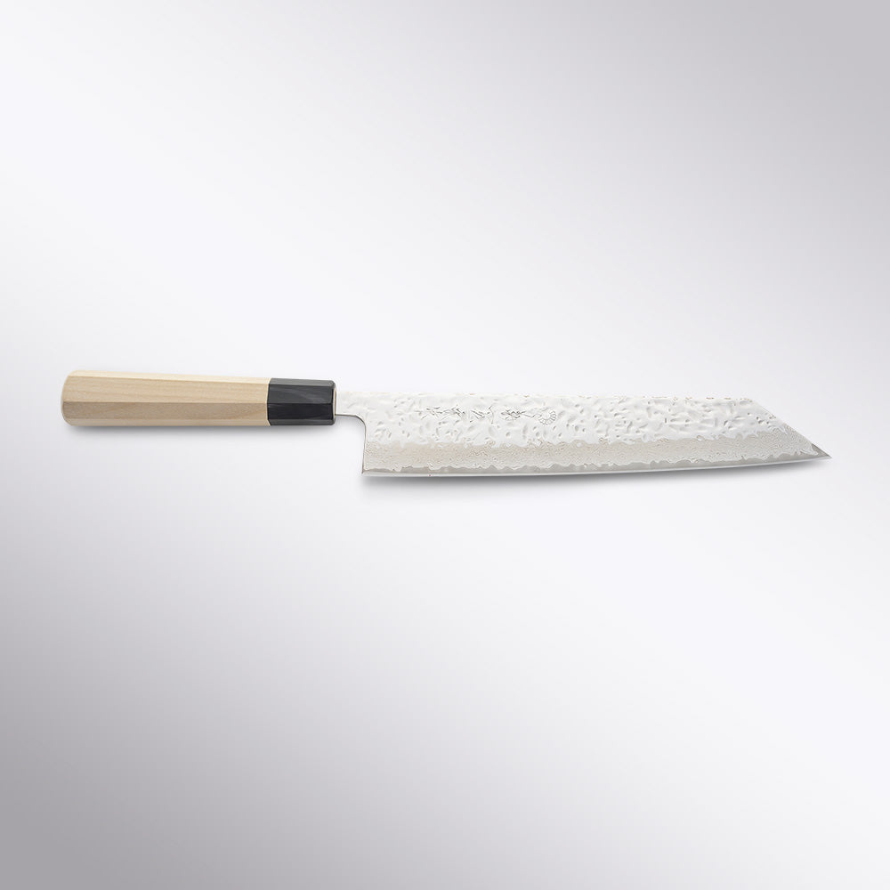 Kikuichi Cutlery MDT67 Mirror Finish Tsuchime AUS-10 21cm K-Tip Gyuto