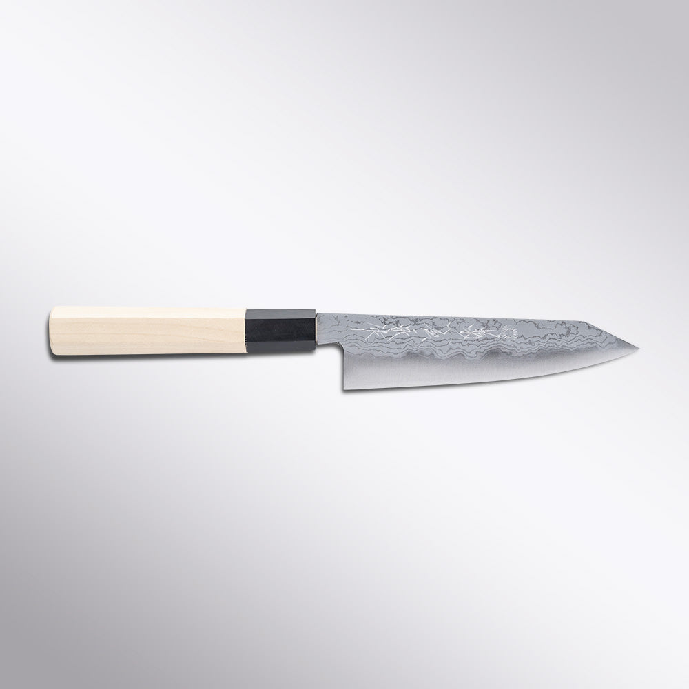 Kikuichi Kokaji Blue #2 High-Carbon 31 Layer Damascus 15cm Petty Knife